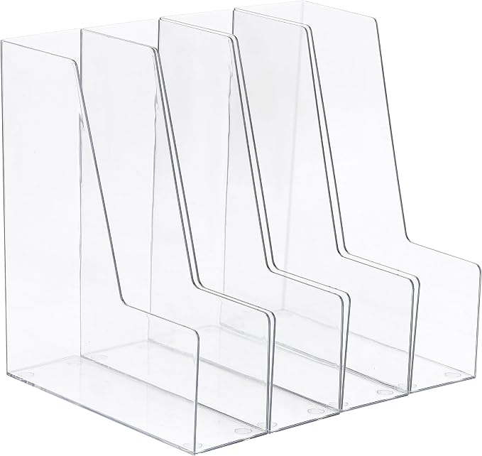 LALOBLUE Vertical Magazine File Holder, 4 Pack | Plastic, Holds Magazines - Image 9