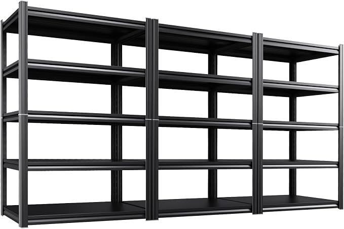 Set of 3 Heavy Duty Garage Shelving, 71.2" Hx46 Wx20 D, Adjustable Storage by AOAORGG