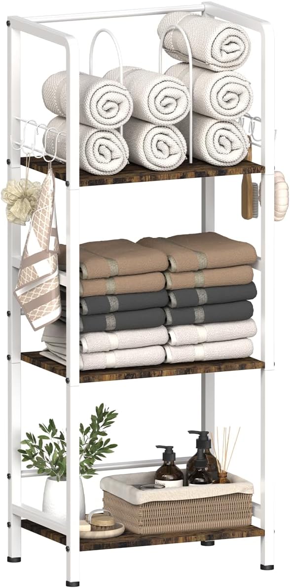 Mondazie Towel Racks for Bathroom Storage Shelves Free Standing, Pool Towel by Mondazie