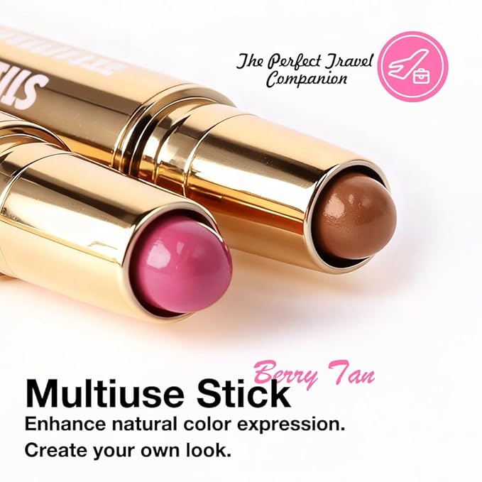 Kaely Contour Blush Multiuse Stick Makeup, Cream Bronzer Contouring Sticks - Image 2
