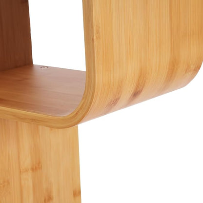 4-Tier S-Shaped Bookcase, Office Bookshelf - Image 8