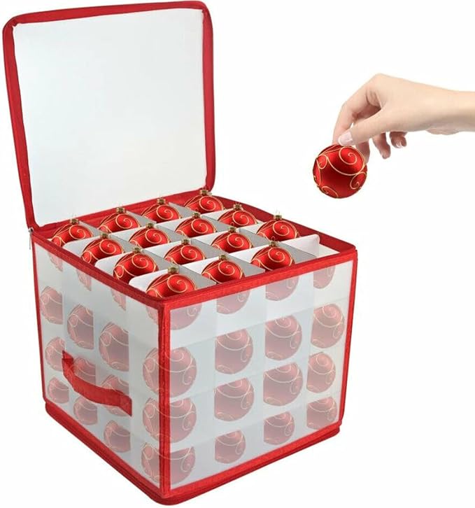 Christmas Ornament Storage Box, 4 Tier Christmas Storage Box by Unknown