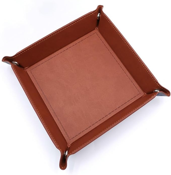 siduater Valet Tray Desktop Storage Organizer – Vegan Leather Catchall Tray - Image 7
