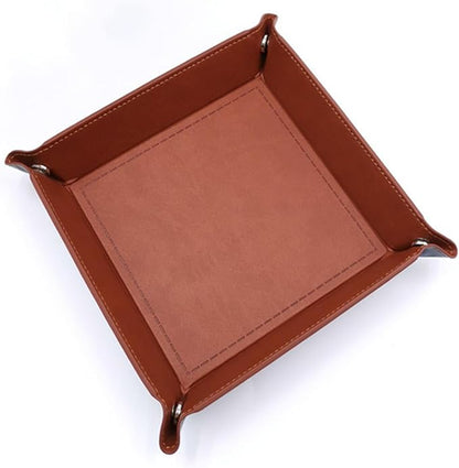 siduater Valet Tray Desktop Storage Organizer – Vegan Leather Catchall Tray - Image 7
