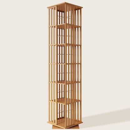 XIMN 360° Rotating Bamboo CD/DVD Shelf by ModernLivingPerfected