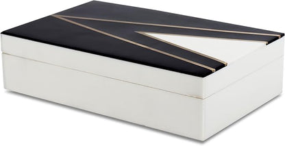 Handicrafts Home Black and White Decorative Storage Box by HandicraftsHome