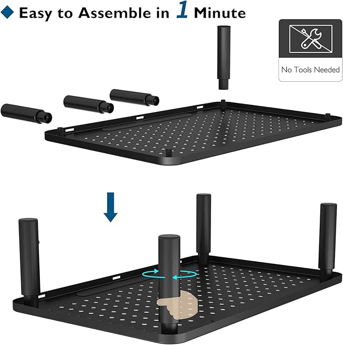 BONTEC 2 Pack 3 Height Adjustable Monitor Stand Riser - Image 6