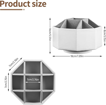 YAPISHI Swivel Remote Control Holder, 9 Rooms Desk Organizer and Decorations - Image 3