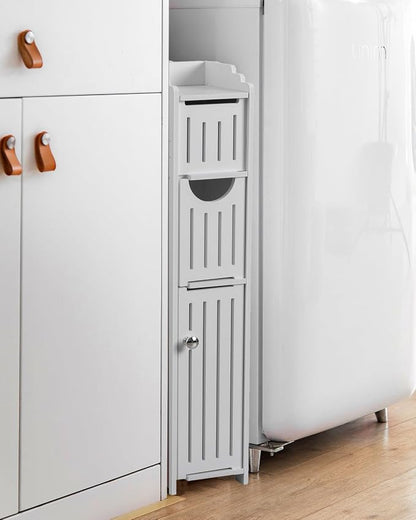 AOJEZOR Small Bathroom Storage Cabinet: No Drill - Image 7