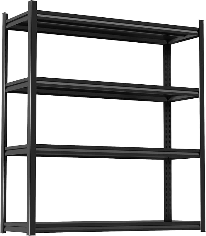 Storage Shelves, Garage Metal Shelving Unit, Adjustable, Double-Layer Column by Beaunatixx
