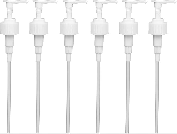 White Soap and Lotion Pump, Fits Most 32oz Soap Bottles, 28/410 Neck, 2cc by SpeakNaturals