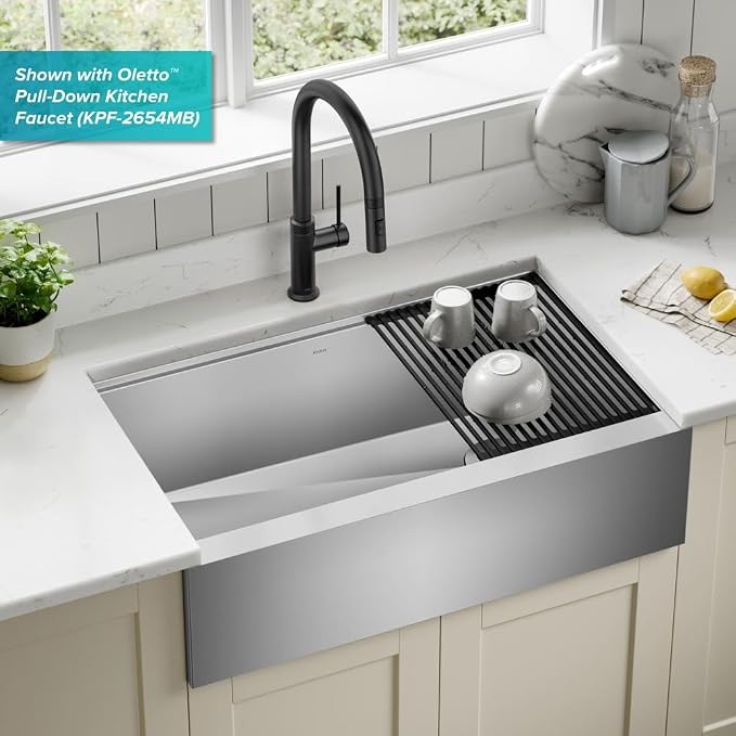Kraus Kore 33-Inch Farmhouse Workstation - Image 2
