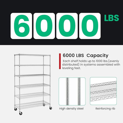 PayLessHere | 6-Tier Wire Shelf - Image 4