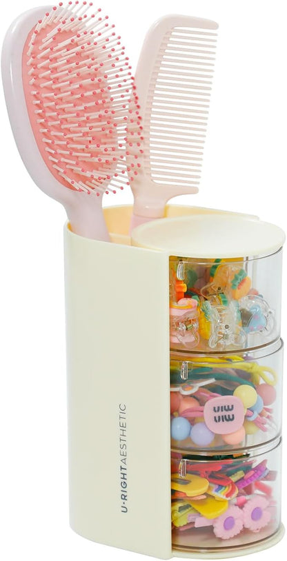 FABROK 3-Layer Clear Hair Accessories Organizer by FABROK