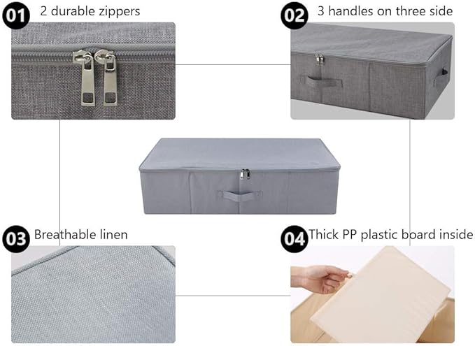 Folding Under the Bed Storage Bin - Image 3