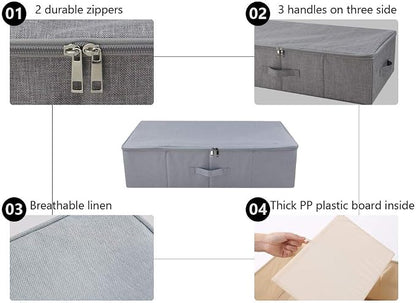 iwill CREATE PRO Folding Washable Rigid Underbed Storage Boxes - Image 4