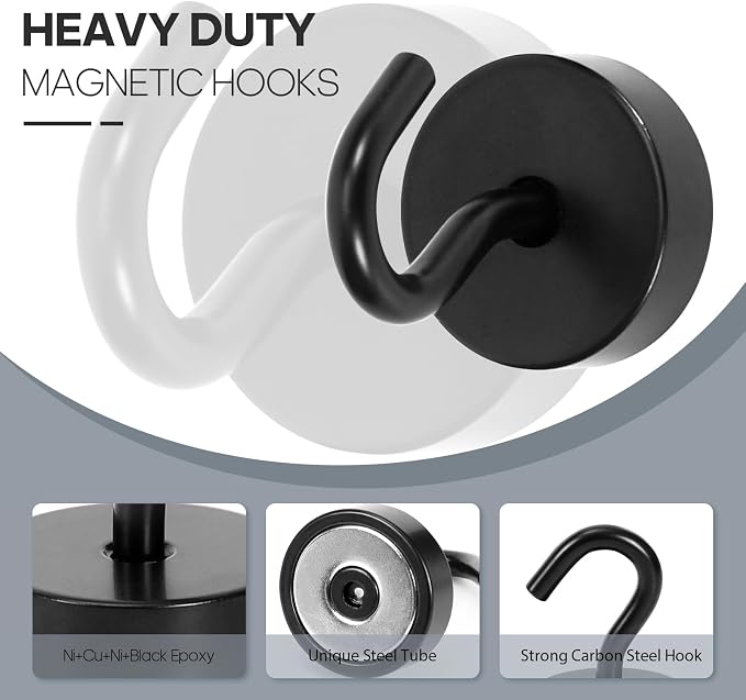 Neosmuk Magnetic Hooks Steel Tube Design - Image 5