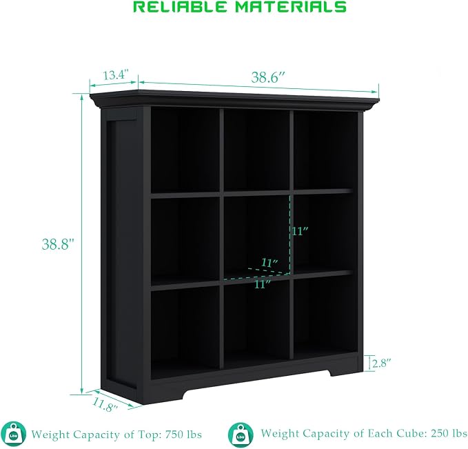 Cube Storage Bookcase with Base - Image 3