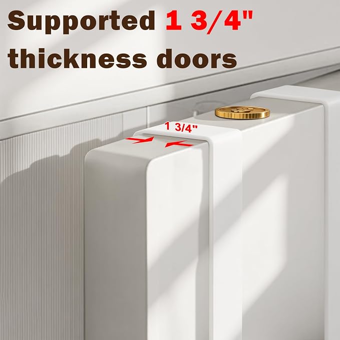 Ironing Board Hanger, Metal Over The Door or Wall Mounted Ironing Board Caddy - Image 4