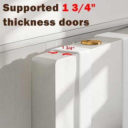 Ironing Board Hanger, Metal Over The Door or Wall Mounted Ironing Board Caddy - Image 4