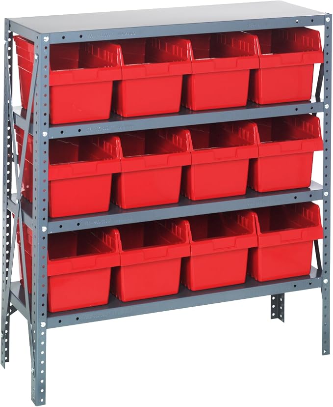Quantum Storage Systems 1239-SB807RD Shelving Unit, Carbon Steel, Galvanized by QuantumStorageSystems