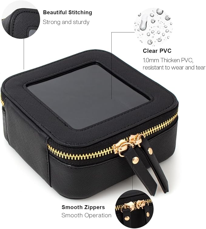Travel Clear Makeup Bag Set, TSA Approved Cosmetic Bag Case - Image 4