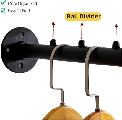 Homeyeeng Industrial Wall Pipe Clothes Bar - Image 4