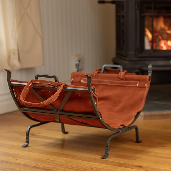 UniFlame Olde World Iron Firewood Log Holder - Image 9