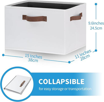 GhvyenntteS 6 Pack Large Fabric Storage Bins - Image 2