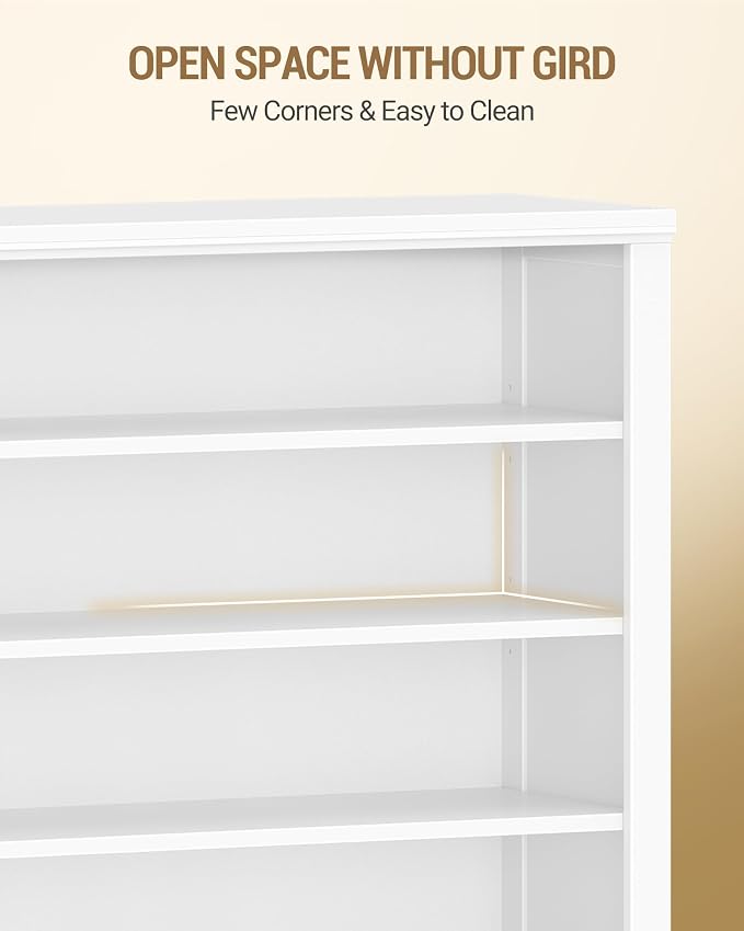Hzuaneri Shoe Storage Cabinet, 10 Tiers Farmhouse Tall Shoe Cubby Organizer | - Image 7