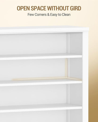 Hzuaneri Shoe Storage Cabinet, 10 Tiers Farmhouse Tall Shoe Cubby Organizer | - Image 7