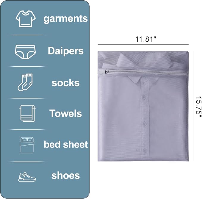 4 pack Mesh Laundry Bags, Mesh Wash Bags, Lingerie Bags - Image 6