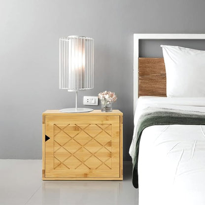 Fasmov Cube Storage Organizer, Bamboo Cube Bookshelf, Stackable Connect Storage - Image 5