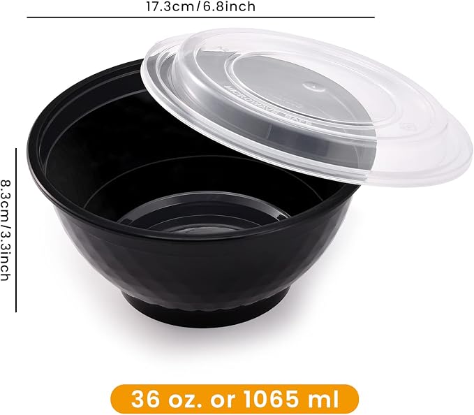 36oz Extra-Thick Meal Prep Bowls - Image 2