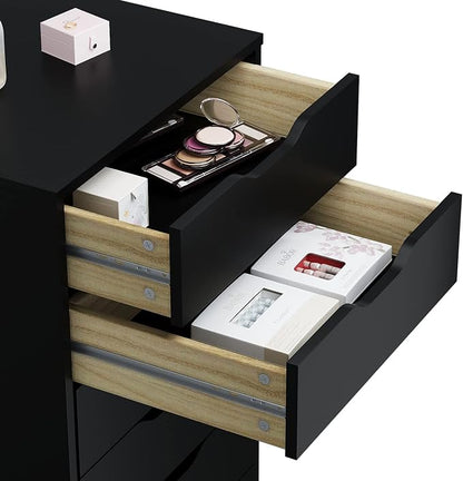 Panana 7 Drawer Mobile File Cabinet, Wooden Under Desk Storage - Image 6