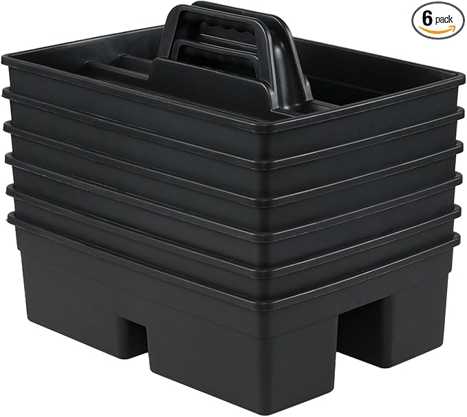 6 Packs Plastic Cleaning Supplies Storage Caddy by Unknown