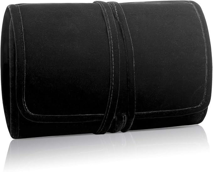 Teamoy Velvet Travel Jewelry Roll, Jewelry Storage Bag Organizer - Image 8