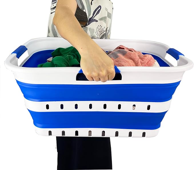 SAMMART 42L Collapsible Plastic Laundry Basket - Image 7