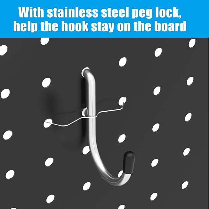 157 PCS Extra Thick Pegboard Hook Set, Metal Pegboard Accessory Organizer - Image 8