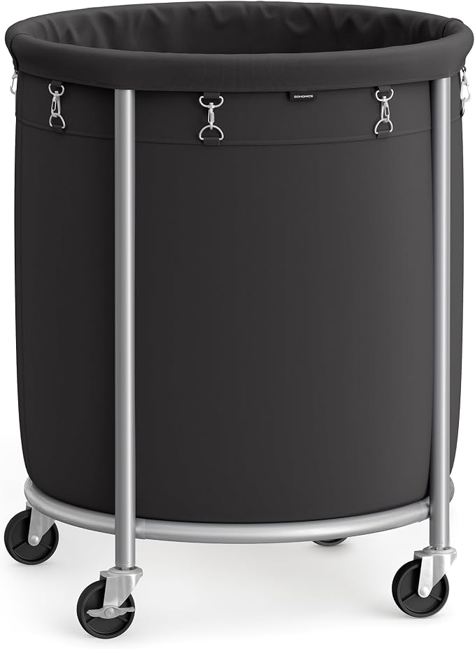 SONGMICS Laundry Basket, Rolling Steel Frame by Unknown