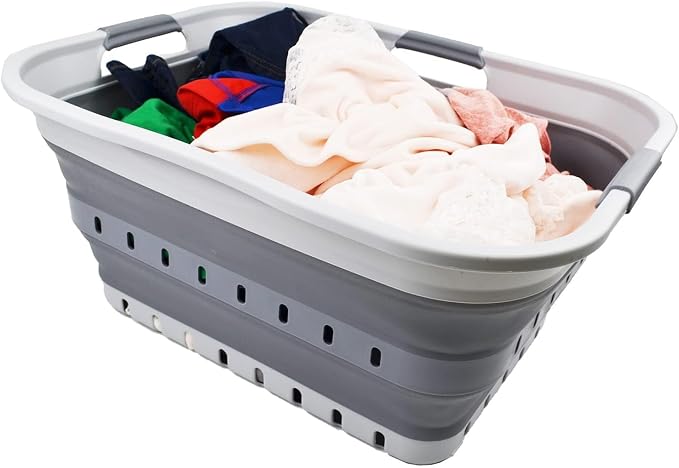 SAMMART 42L Collapsible Plastic Laundry Basket - Image 7