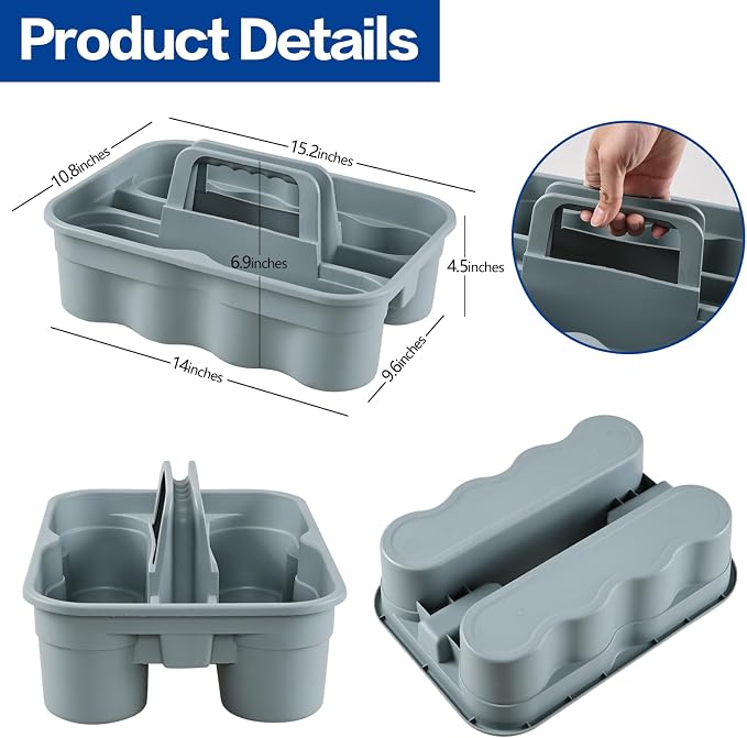 Plastic Cleaning Supplies Caddy - Image 3