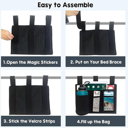 Boczif Bedside Storage Caddy, Bunk Bed Storage Bag, Hanging Bedside Organizer - Image 6