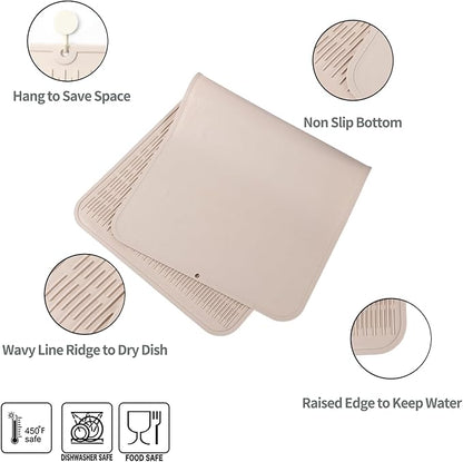 Silicone Dish Drying Mat for Multiple Usage, Easy clean, Eco-friendly, - Image 3