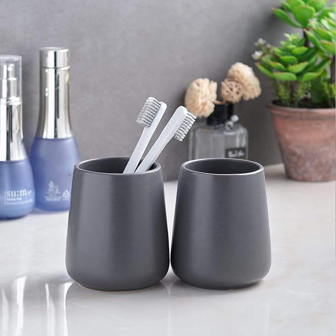 Grey Toothbrush Holder for Bathroom - Image 4