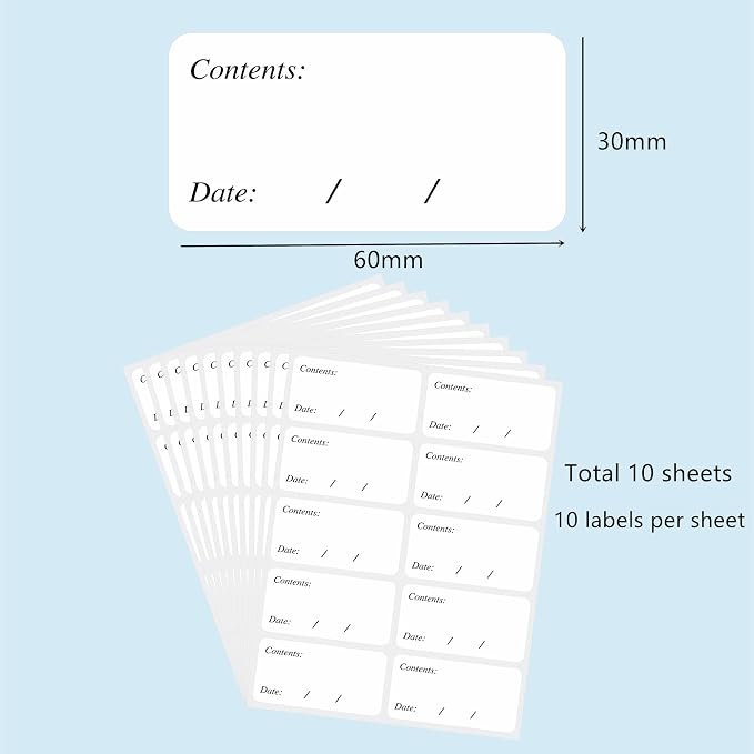 Hybsk Removable Freezer Labels Easy Peel Off - Image 3