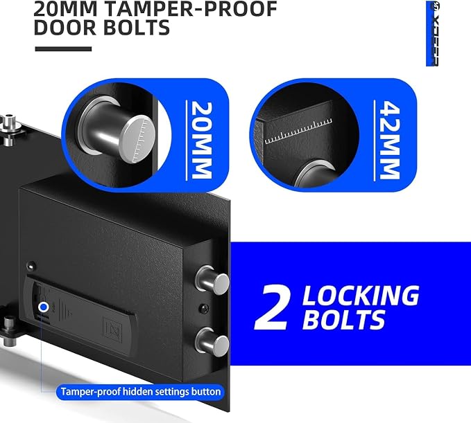 XDeer Biometric Safe Box, Quick-Access Security Safe Box - Image 6