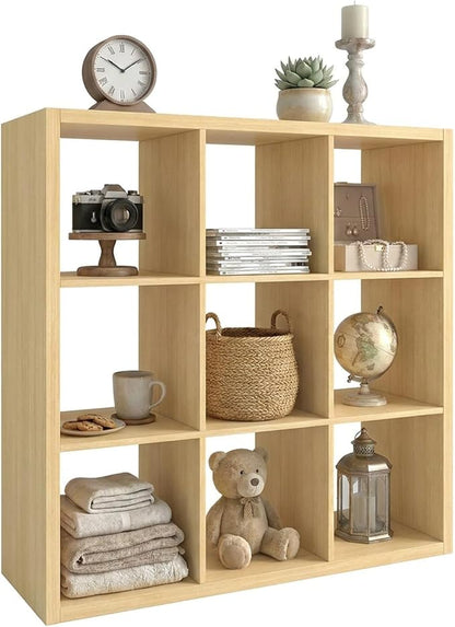 WannabeMyself【2026 Wooden Thick Frame】 9 Cube Storage Organizer by WannabeMyself