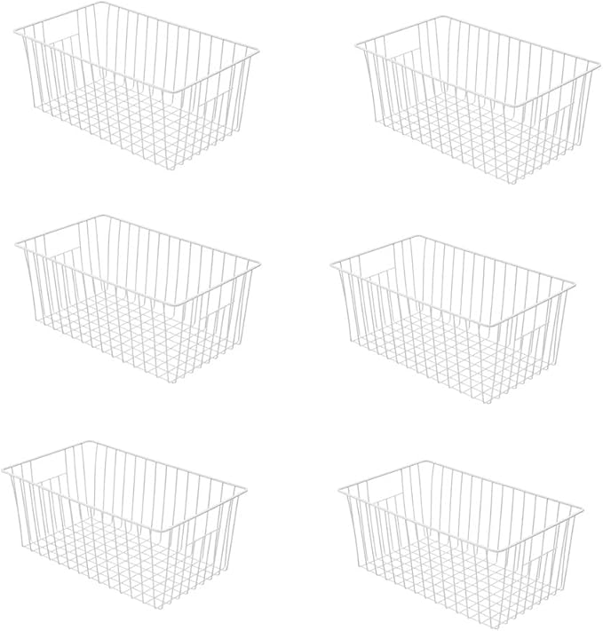 16inch Freezer Wire Storage Organizer Baskets, Household Refrigerator Bins by Y.Z.Bros