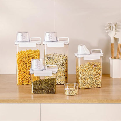 2Pcs Rice Dispenser Storage Containers, 2.3L Small Rice Bucket - Image 6
